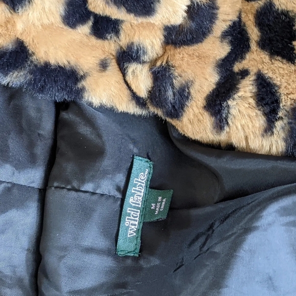 Wild Fable fuzzy cute leopard jacket with ears - Picture 4 of 4